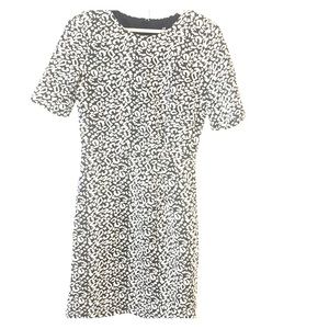 Black and white dress.